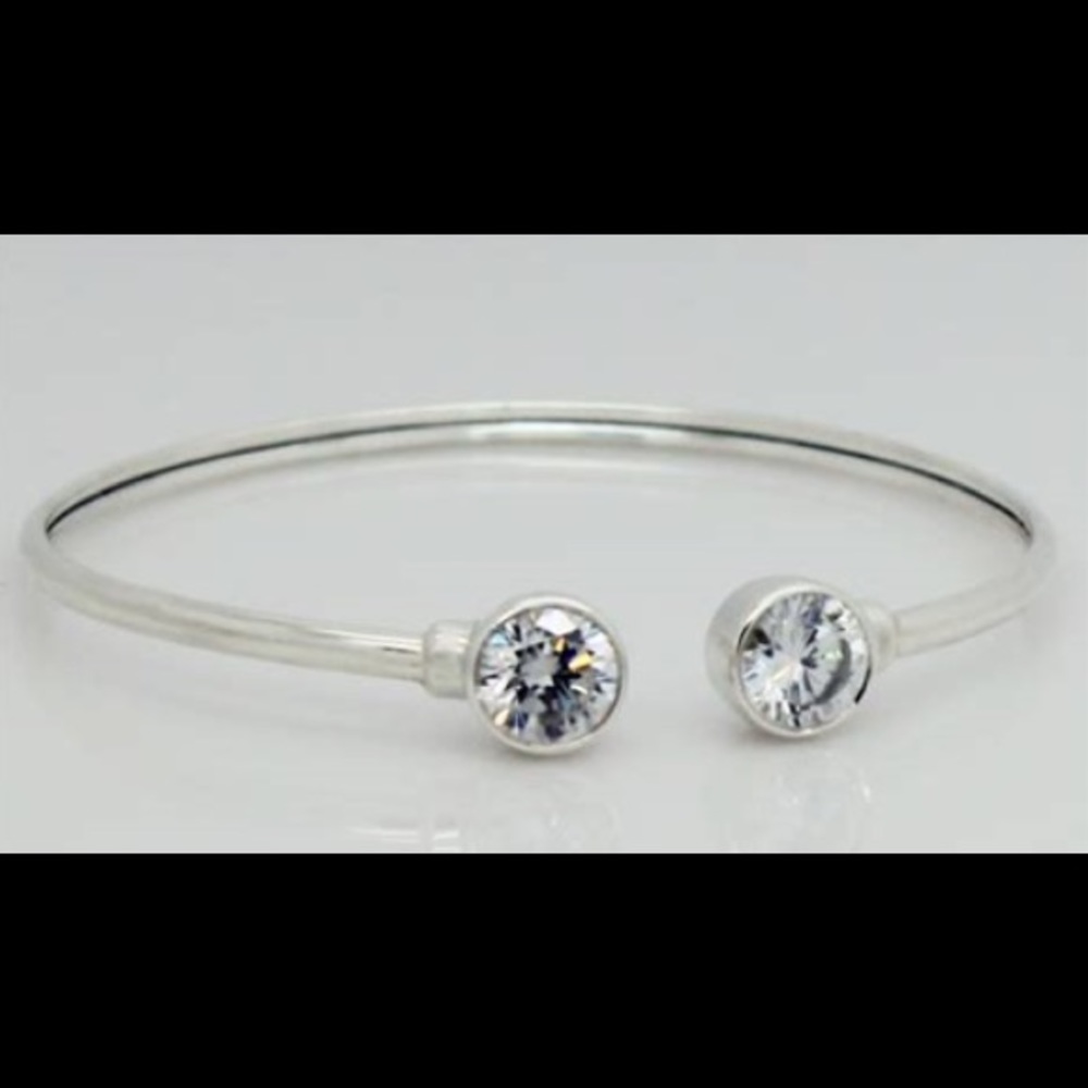 Bracelet. Silpada Cubic Zirconia Flexible Cuff